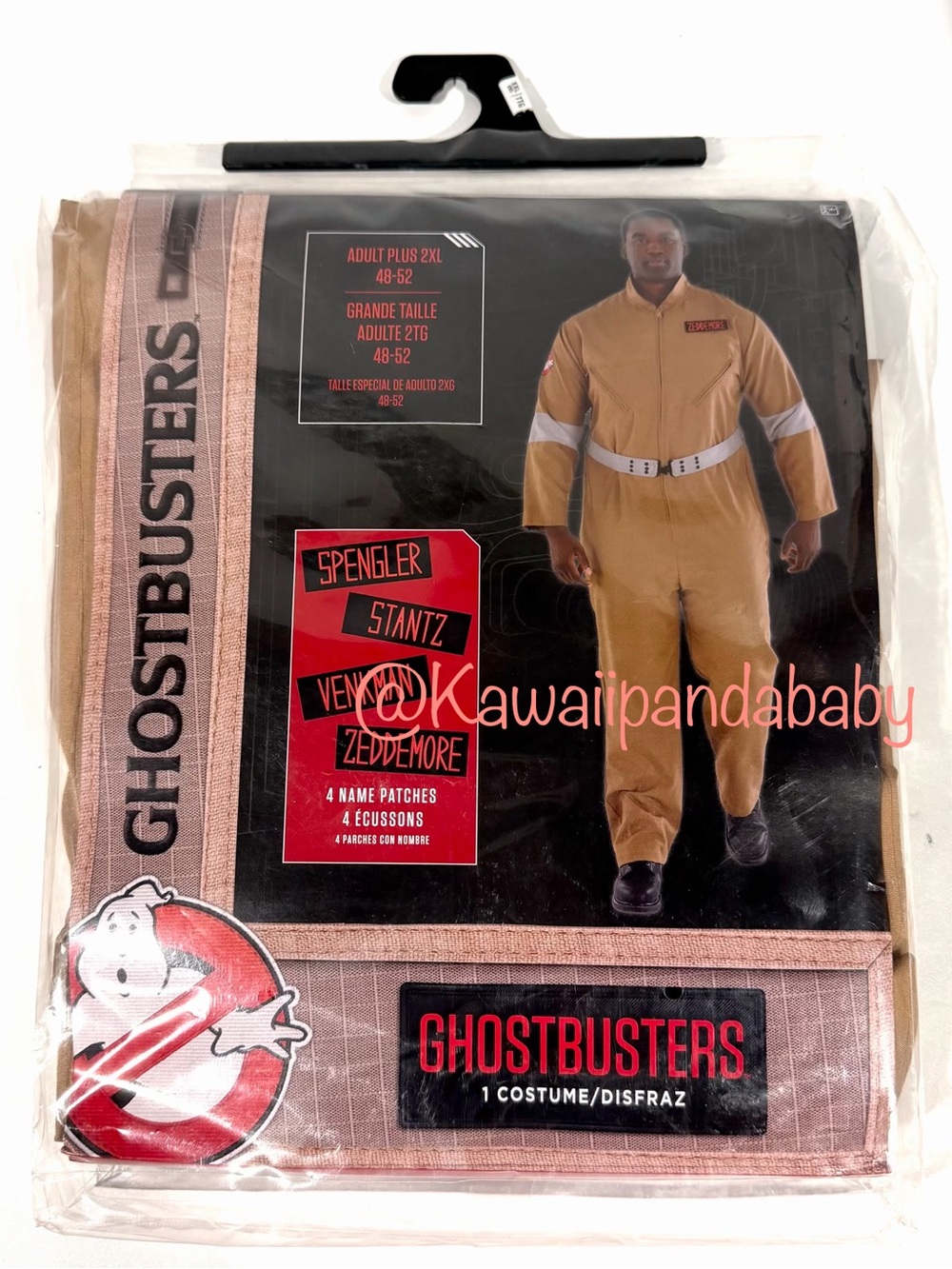 Ghostbusters Cosplay Halloween Costume Licensed ADULT PLUS SIZE 2XL (48-52) New